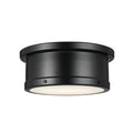 KICHLER 52540BK Serca Flush Mount 2 Light - Black