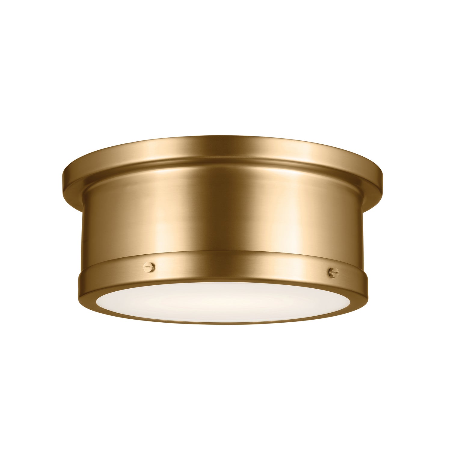 KICHLER 52540BNB Serca Flush Mount 2 Light - Brushed Natural Brass