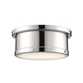 KICHLER 52540PN Serca Flush Mount 2 Light - Polished Nickel