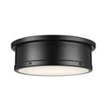 KICHLER 52541BK Serca Flush Mount 3 Light - Black