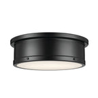 KICHLER 52541BK Serca Flush Mount 3 Light - Black