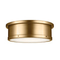 KICHLER 52541BNB Serca Flush Mount 3 Light - Brushed Natural Brass