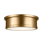 KICHLER 52541BNB Serca Flush Mount 3 Light - Brushed Natural Brass