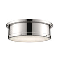 KICHLER 52541PN Serca Flush Mount 3 Light - Polished Nickel
