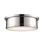 KICHLER 52541PN Serca Flush Mount 3 Light - Polished Nickel