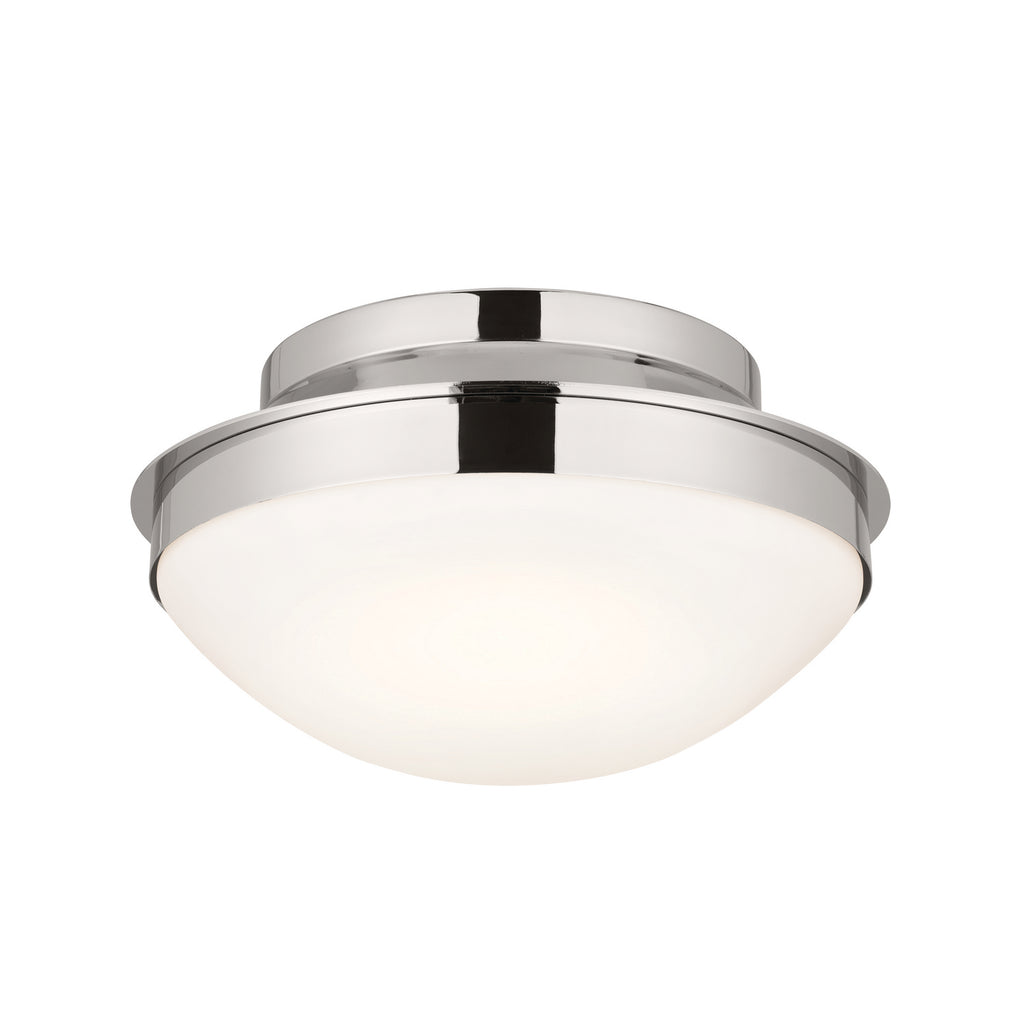 KICHLER 52544PN Bretta Flush Mount 2 Light - Polished Nickel