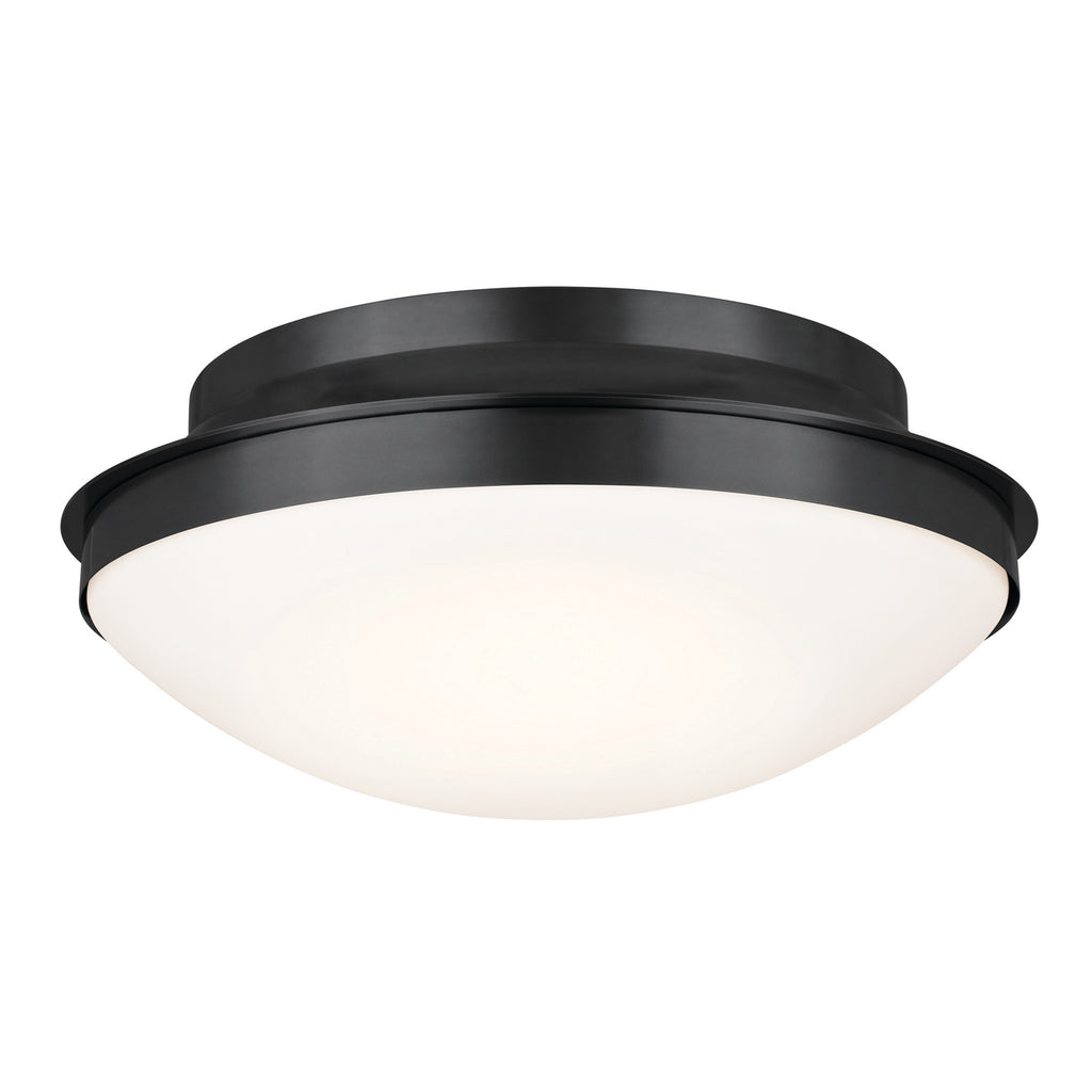 KICHLER 52545BK Bretta Flush Mount 3 Light - Black