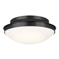 KICHLER 52545BK Bretta Flush Mount 3 Light - Black