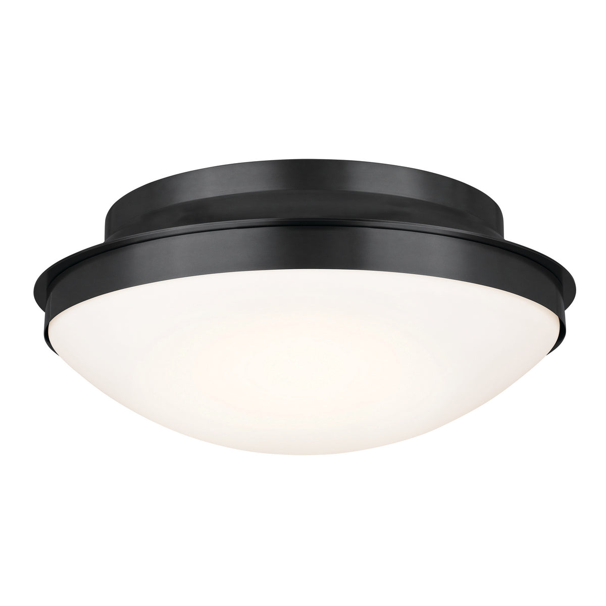 KICHLER 52545BK Bretta Flush Mount 3 Light - Black