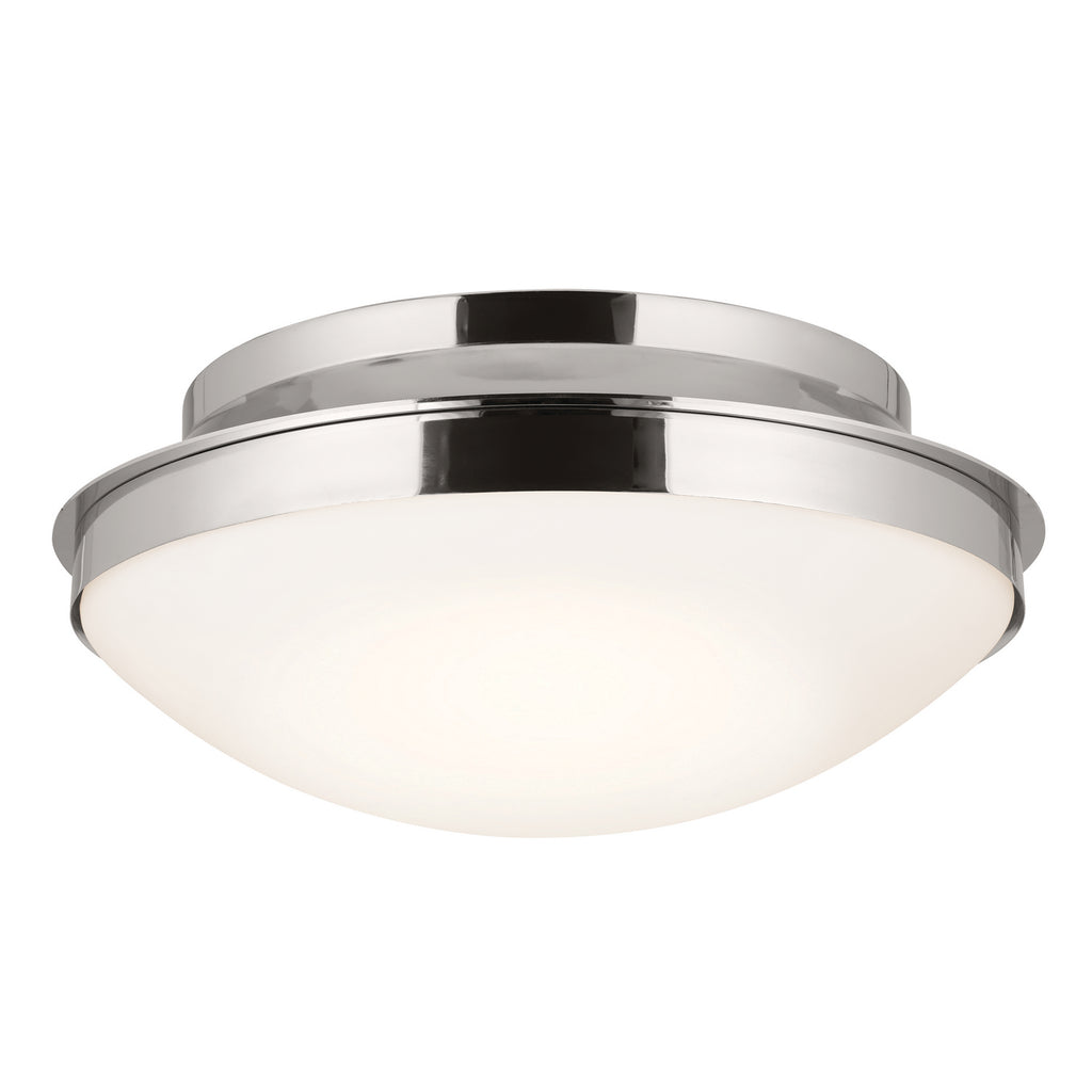 KICHLER 52545PN Bretta Flush Mount 3 Light - Polished Nickel