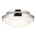 KICHLER 52545PN Bretta Flush Mount 3 Light - Polished Nickel