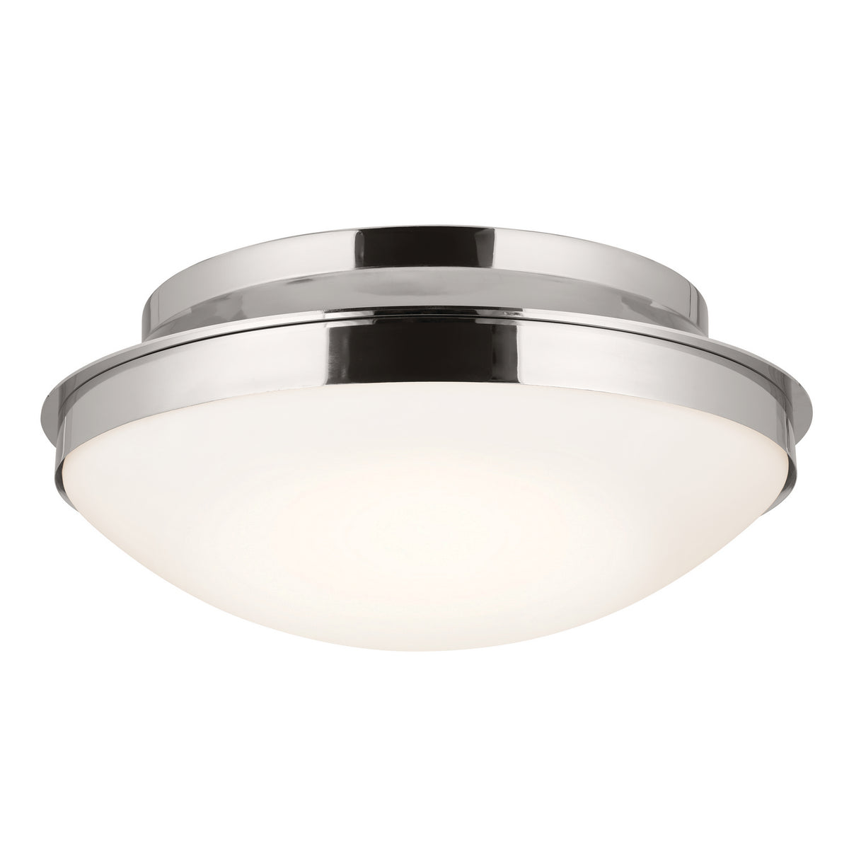 KICHLER 52545PN Bretta Flush Mount 3 Light - Polished Nickel