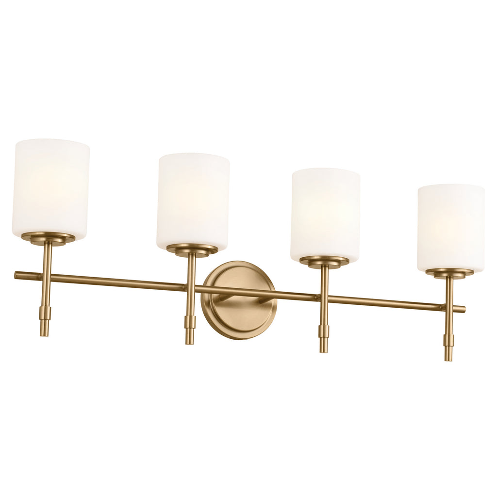 KICHLER 55143BNB Ali Bath 4 Light - Brushed Natural Brass