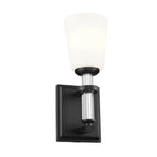 KICHLER 55145BK Rosalind Wall Sconce 1 Light - Black