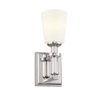KICHLER 55145PN Rosalind Wall Sconce 1 Light - Polished Nickel