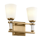 KICHLER 55146BNB Rosalind Bath 2 Light - Brushed Natural Brass