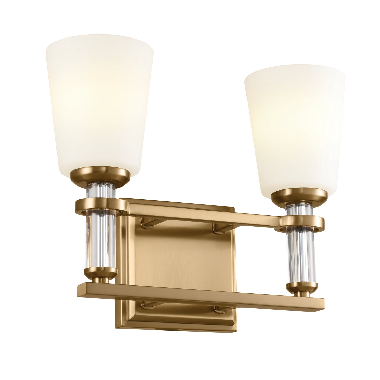 KICHLER 55146BNB Rosalind Bath 2 Light - Brushed Natural Brass