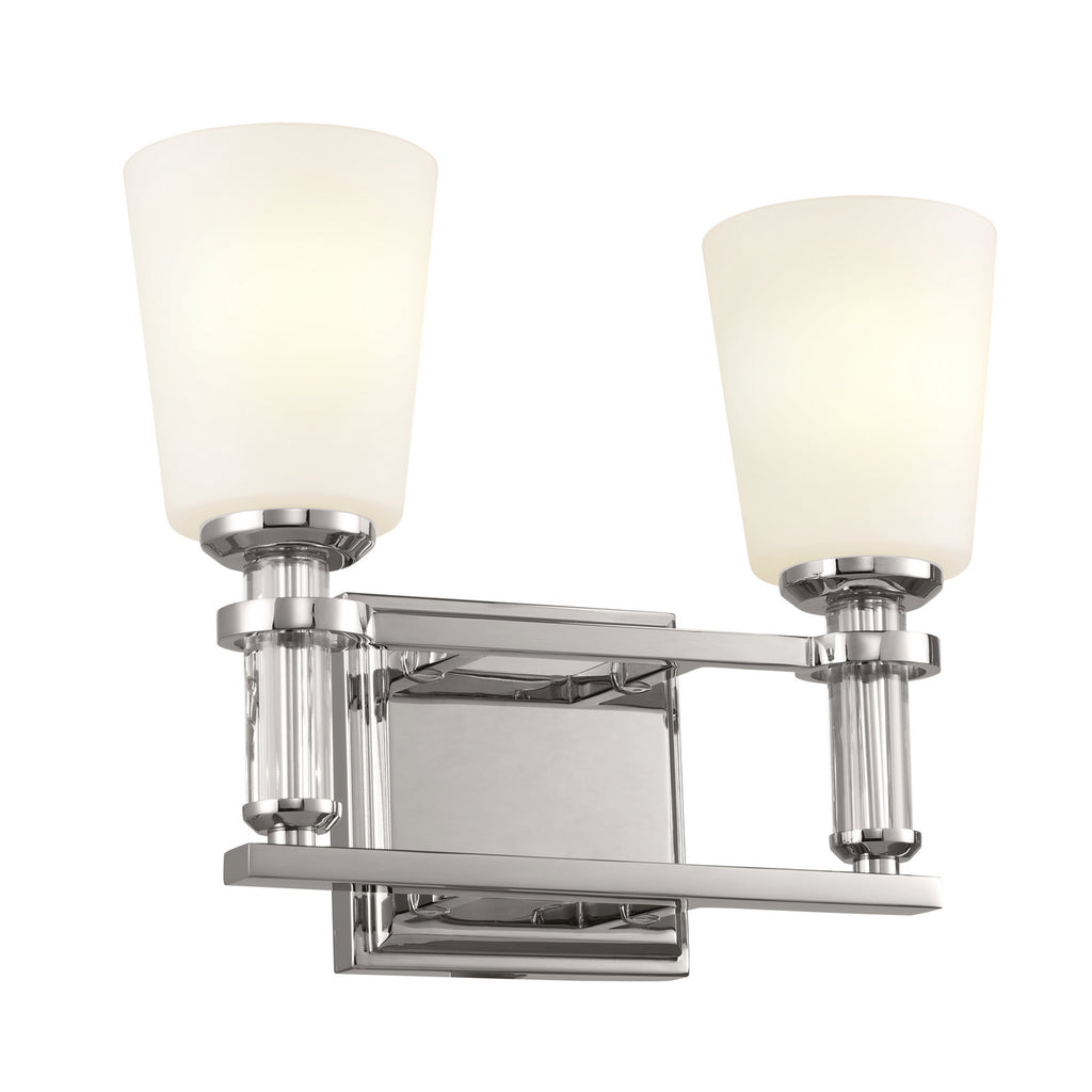 KICHLER 55146PN Rosalind Bath 2 Light - Polished Nickel