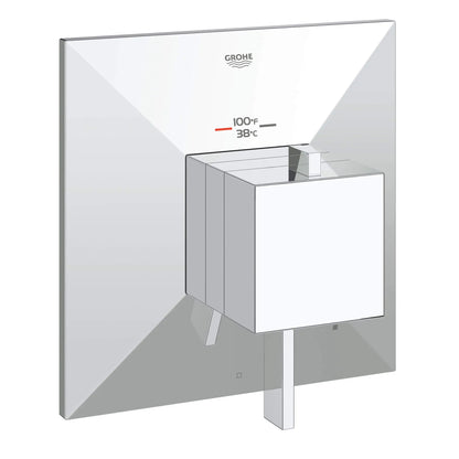 GROHE 19793000 Allure Brilliant Single Function Thermostatic Valve Trim - Chrome