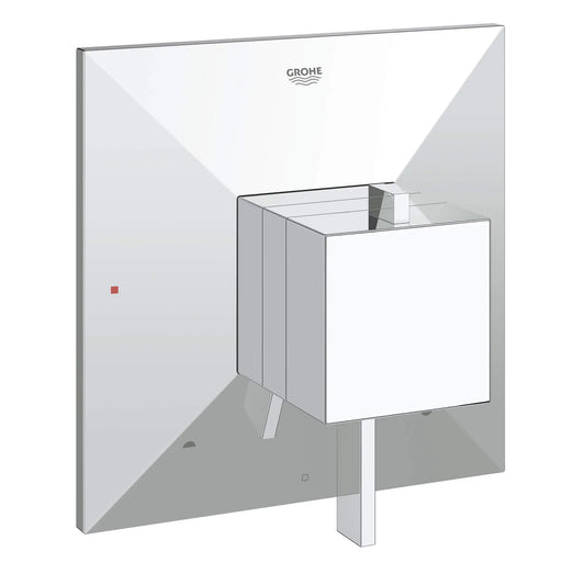 GROHE 19786000 Allure Brilliant Dual Function Pressure Balance Trim with Control Module - Chrome