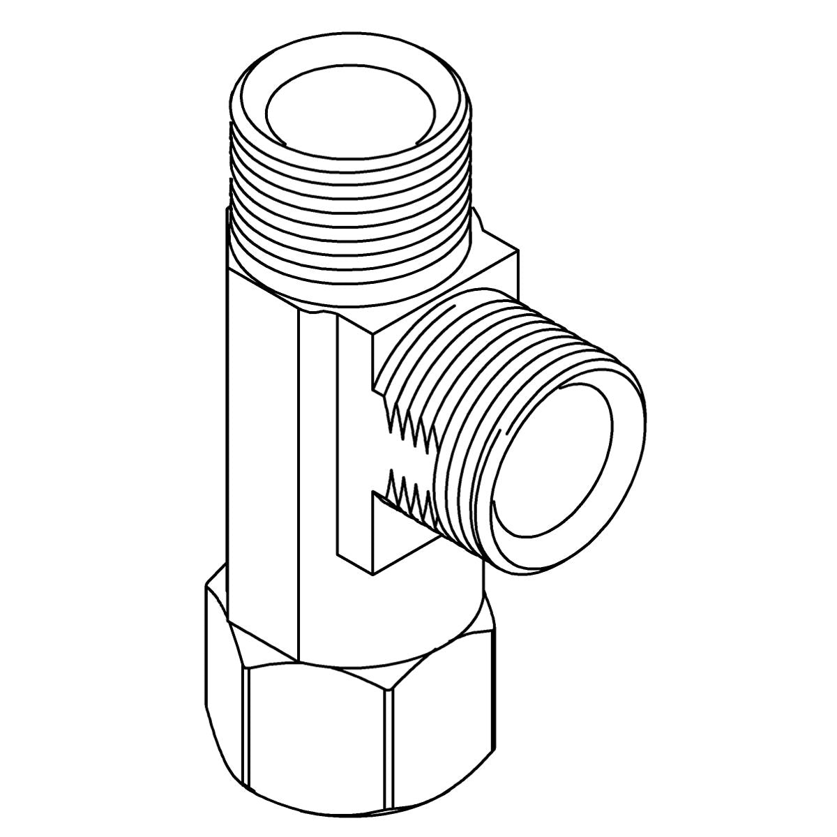 KOHLER Tee, Brass, 3/8 Compression, K-1285417
