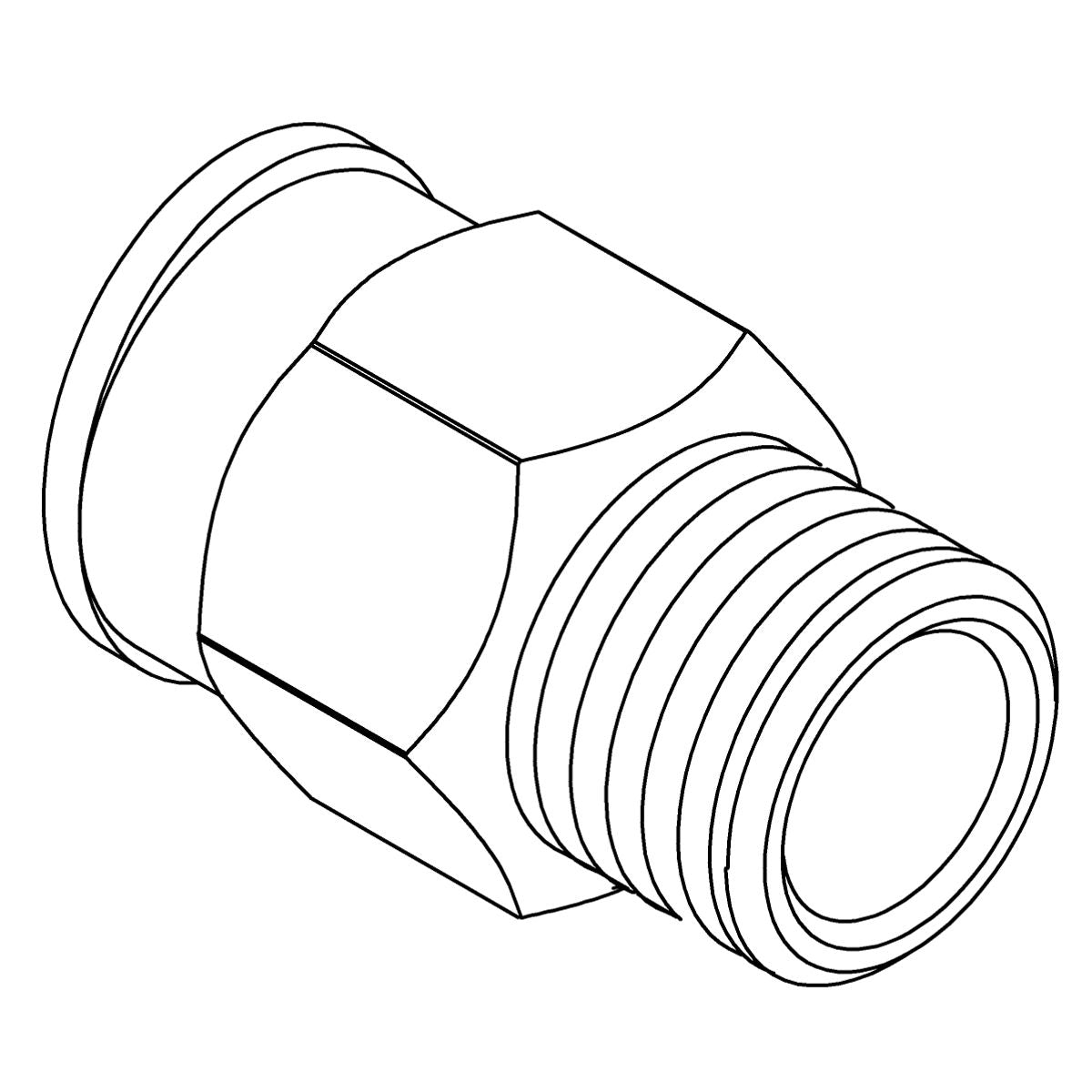 KOHLER Adapter, Push-In External Thread, K-1285419