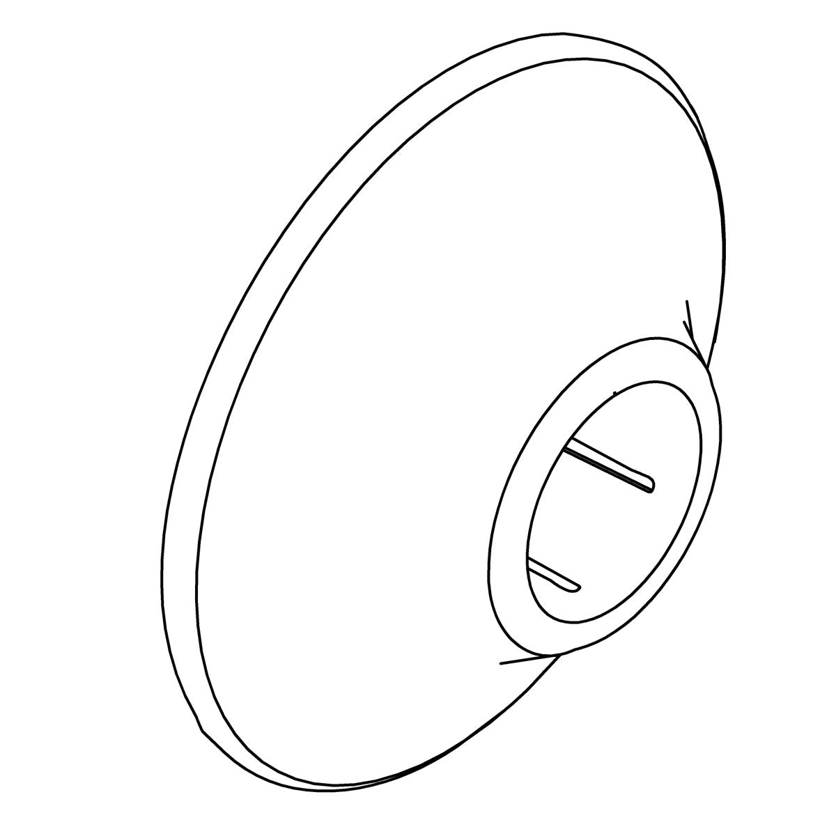 KOHLER Shower Arm Flange - Vibrant Brushed Nickel, K-1286424-BN