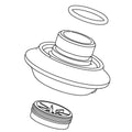 KOHLER Trim Assembly, Spout Outlet - Vibrant Brushed Moderne Brass, K-1286690-2MB