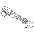 KOHLER Stop Assembly, 1” Npt - Vibrant Brushed Moderne Brass, K-1286778-2MB