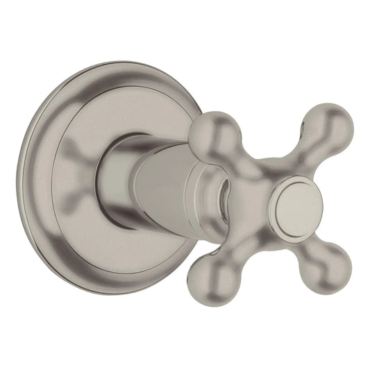 GROHE 19827EN0 Seabury Volume Control Valve Trim with Cross Handle - Brushed Nickel