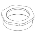 KOHLER Nut, 1-1/2" Npsm Spud Coupling - Vibrant Brushed Moderne Brass, K-1287166-2MB