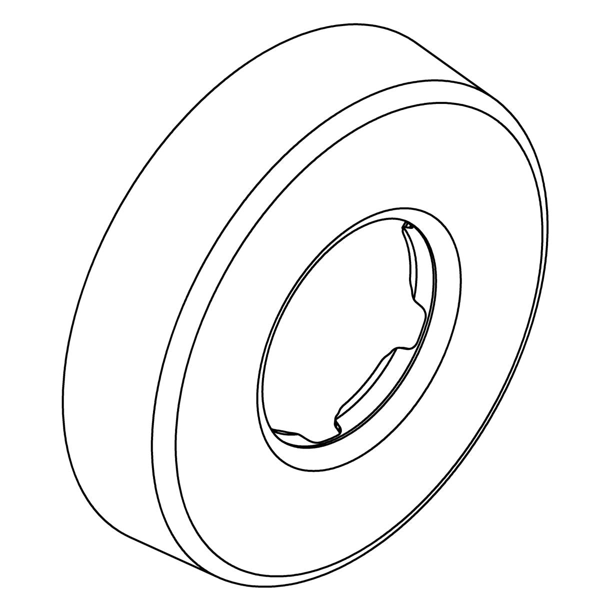 KOHLER Wall Escutcheon - Polished Chrome, K-1287274-CP