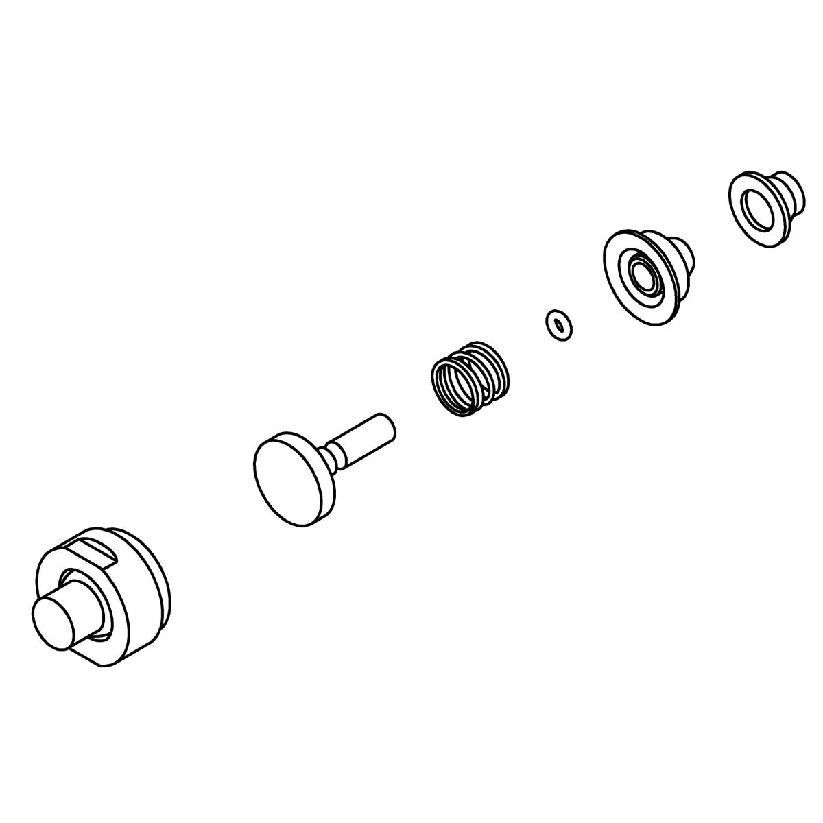 KOHLER K-1287298-CP Push Button Assembly
