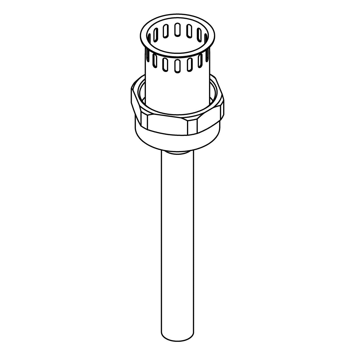 KOHLER Tail Piece Assembly, 3/4" - Vibrant Brushed Moderne Brass, K-1287369-2MB