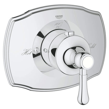 GROHE 19839000 Grohflex Custom Shower Thermostatic Valve Trim - Chrome