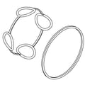 KOHLER Kit, Cartridge O-Rings, K-1288537