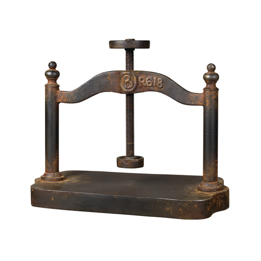 MARKETPLACE 129-1009 Jo Cast Iron Book Press - Rust