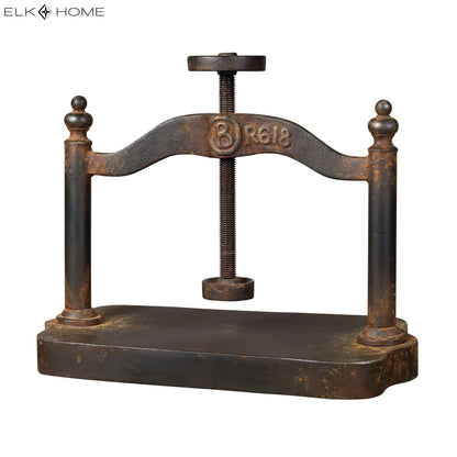 MARKETPLACE 129-1009 Jo Cast Iron Book Press - Rust