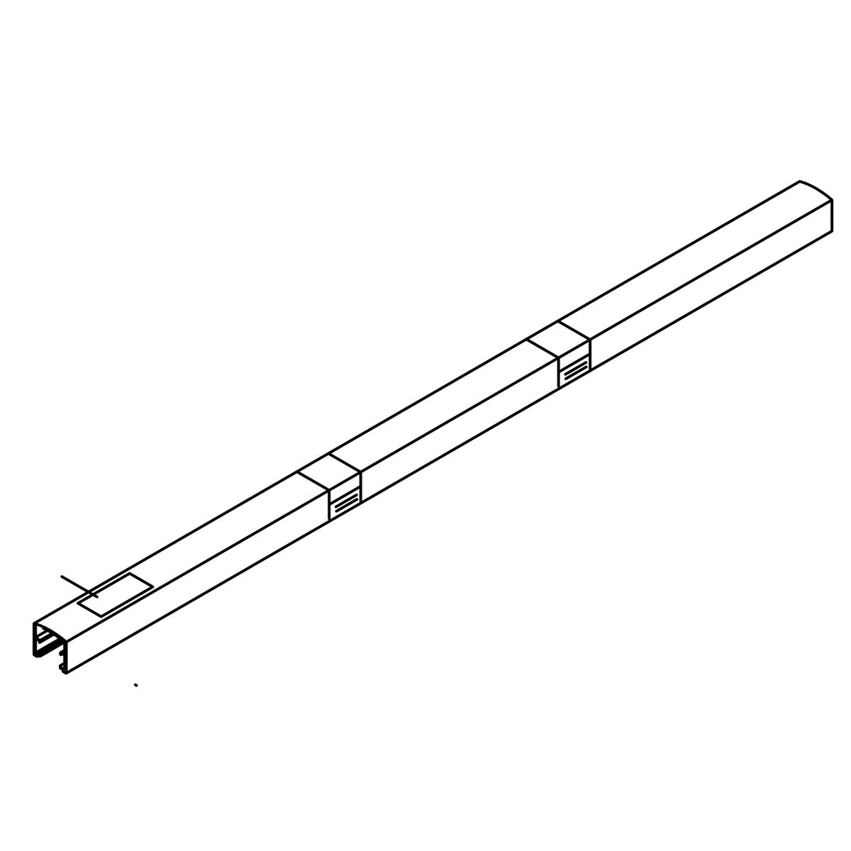 KOHLER Assembly, Top Track - Anodized Brushed Nickel, K-1290905-01-BNK