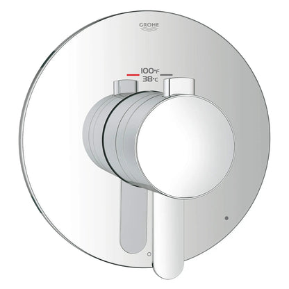 GROHE 19869000 Grohflex Single Function Thermostatic Valve Trim - Chrome