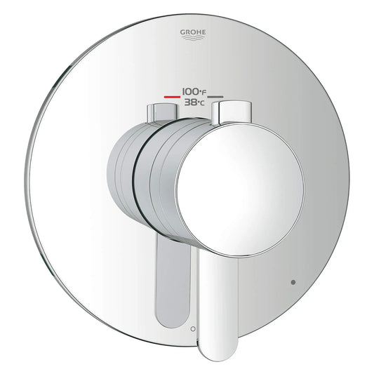 GROHE 19869000 Grohflex Single Function Thermostatic Valve Trim - Chrome