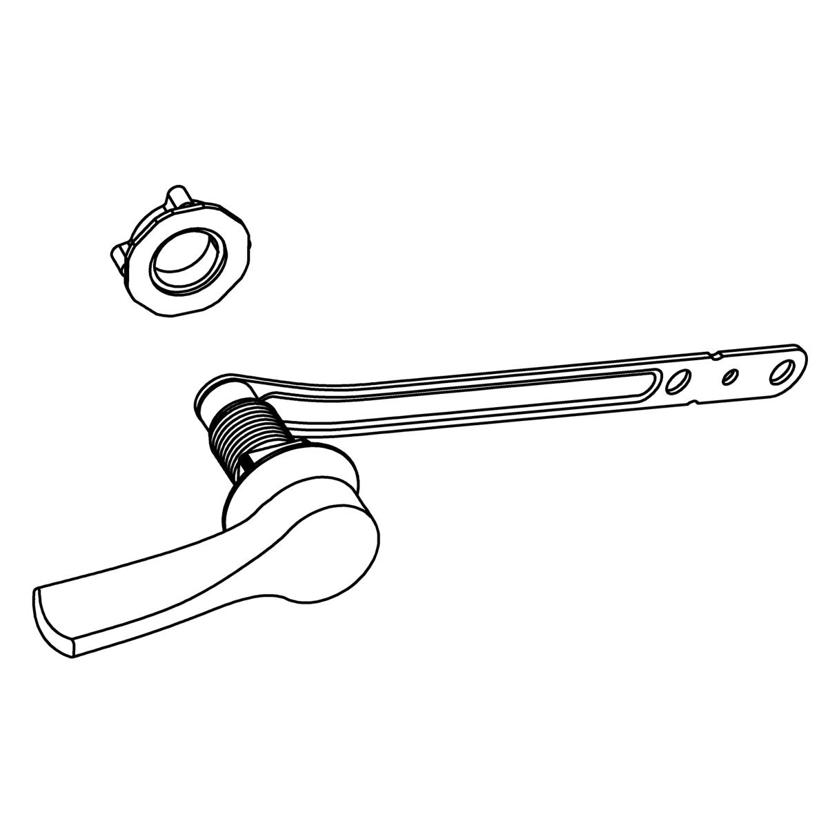 KOHLER Trip Lever Assembly - Polished Chrome, K-1292867-CP