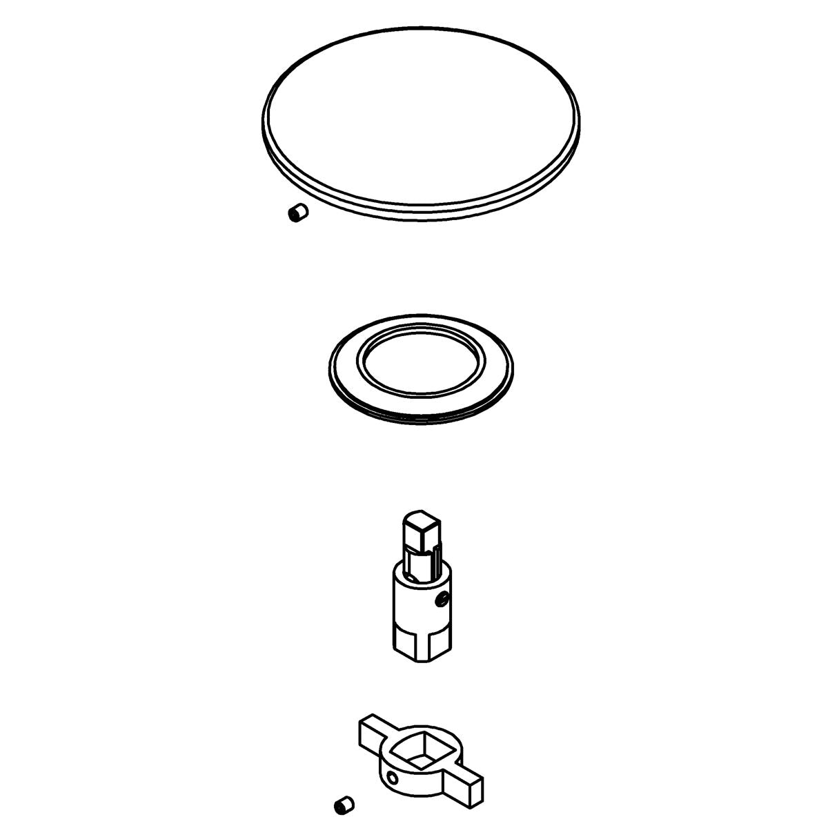 KOHLER Drain Cover Assembly - White, K-1293034-0