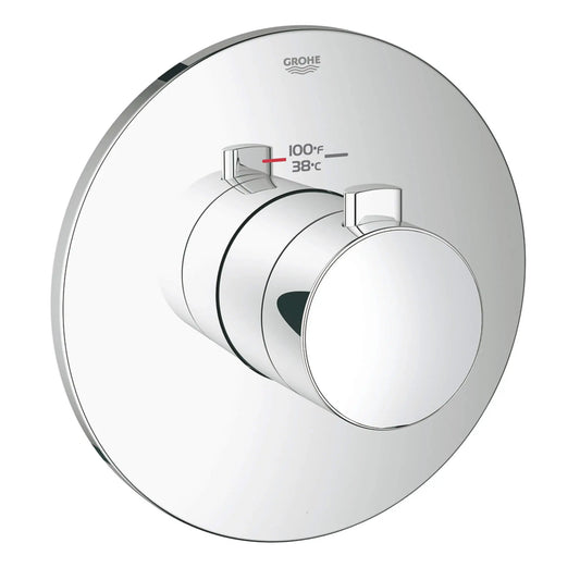 GROHE 19879000 Grohflex Custom Shower Thermostatic Valve Trim - Chrome