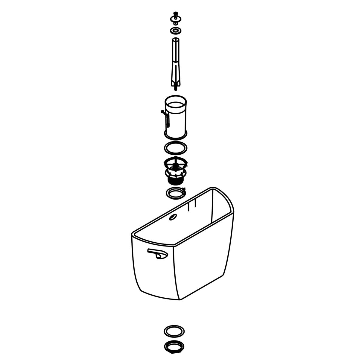 KOHLER FLUSH VALVE KIT, 1.0, K-1294217
