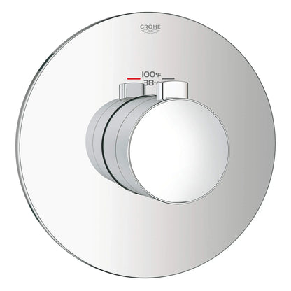 GROHE 19879000 Grohflex Custom Shower Thermostatic Valve Trim - Chrome