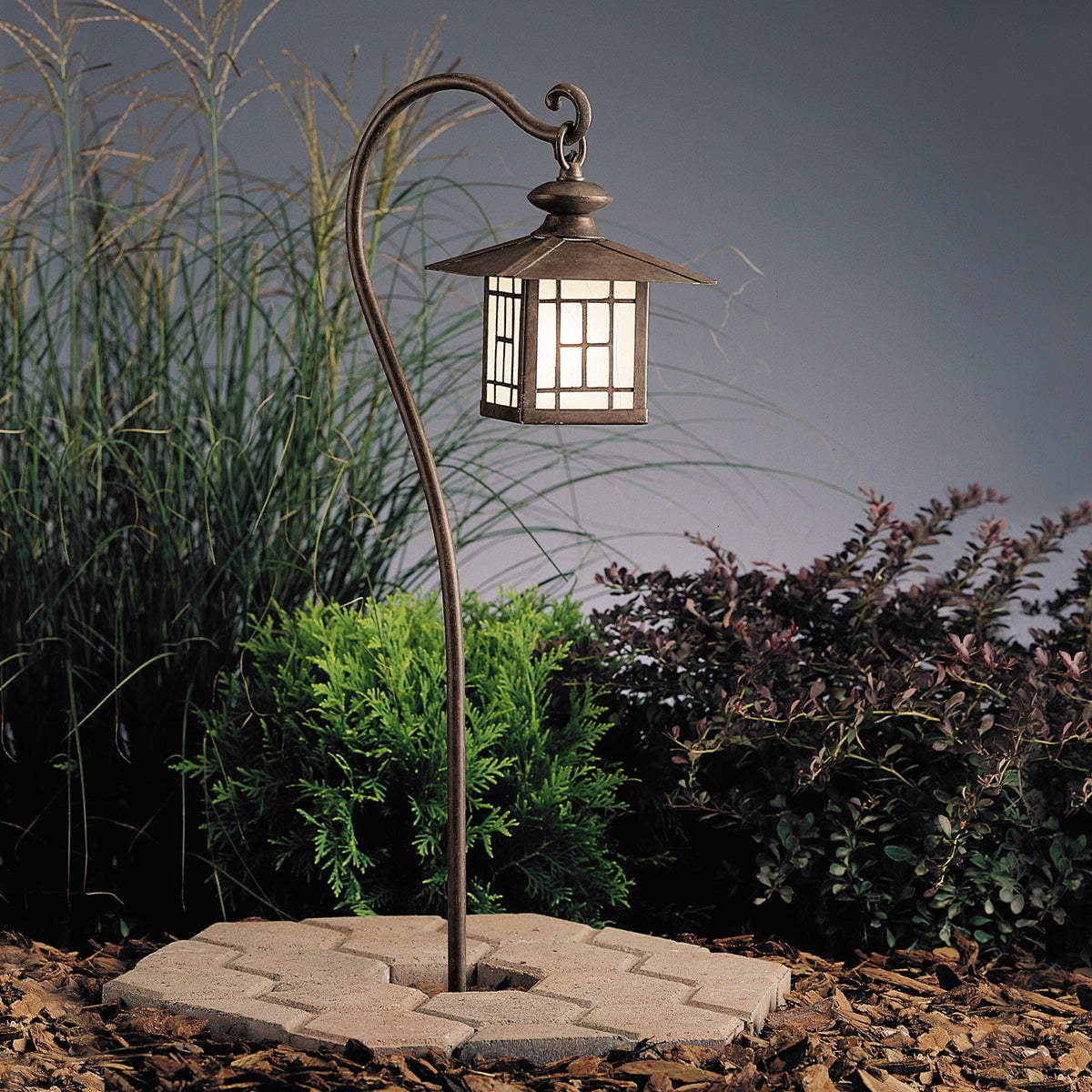 KICHLER 15319PZ Mission Lantern 12V Path Light Patina Bronze