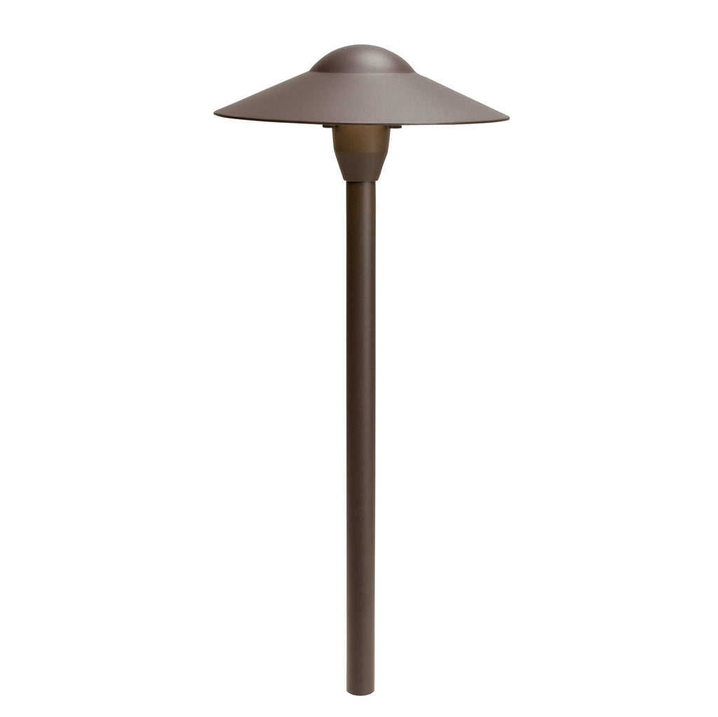 KICHLER 15310AZT 8" Dome 12V Path Light Textured Architectural Bronze
