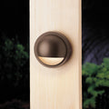KICHLER 15064AZT 12V Half Moon Deck Light Textured Architectural Bronze