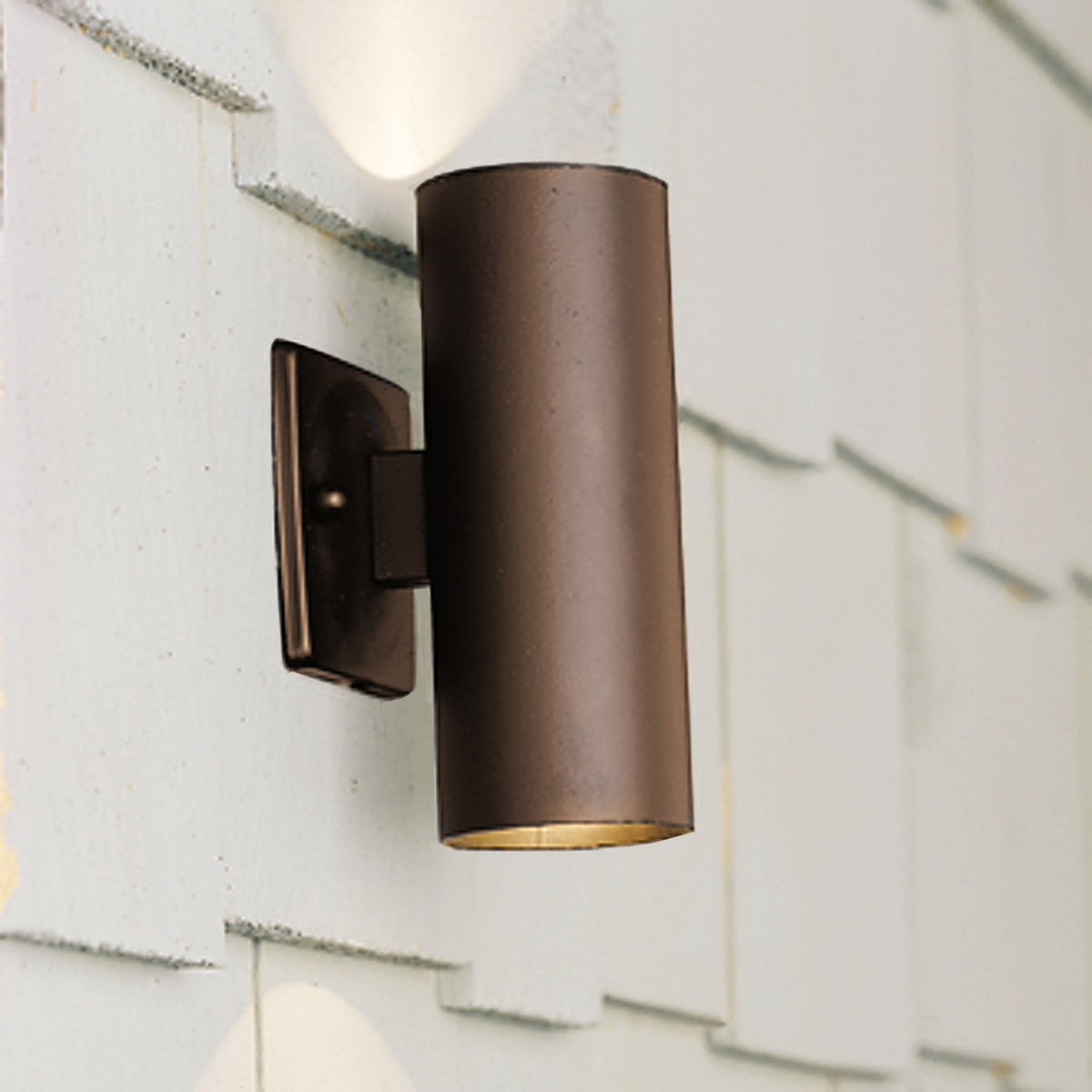 KICHLER 15079AZT Up & Down Deck Light Textured Architectural Bronze